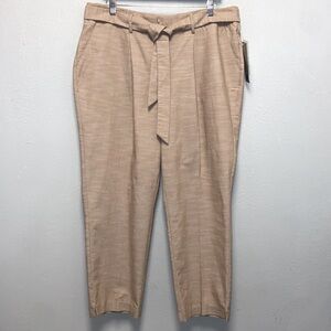 Nanette Lepore Woman NWT Plus Size 18W Camel Ankle Dress Pants 3411
